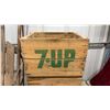 Image 3 : Vintage Wooden Sled with Rope Pull and Two 7-Up Wooden Crates
