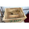 Image 4 : Vintage Wooden Sled with Rope Pull and Two 7-Up Wooden Crates