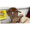 Image 2 : Vintage Handcrafted Wooden Rocking Horse, 35" Long
