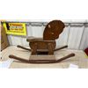 Image 3 : Vintage Handcrafted Wooden Rocking Horse, 35" Long