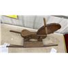 Image 4 : Vintage Handcrafted Wooden Rocking Horse, 35" Long