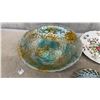 Image 2 : Collection of Five Decorative Porcelain and Glass Plates and Bowls with Floral Designs
