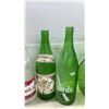Image 3 : Collection of Vintage Green Glass Soda Bottles, Keystone, Wynola and Gurds