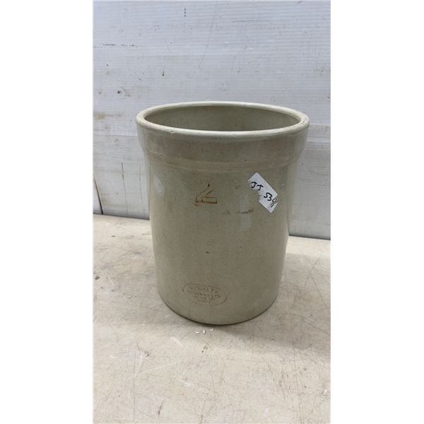Medalta Potteries Ltd. 2-Gallon Stoneware Crock, Made in Medicine Hat Alberta