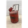 Image 8 : Vintage Red Safety Gas Can, Goblin Spray Attachment, and First Aid Dressing