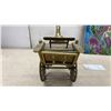 Image 5 : Brass Horse and Cart Figurine with Decorative Mermaid Ceramic Tile