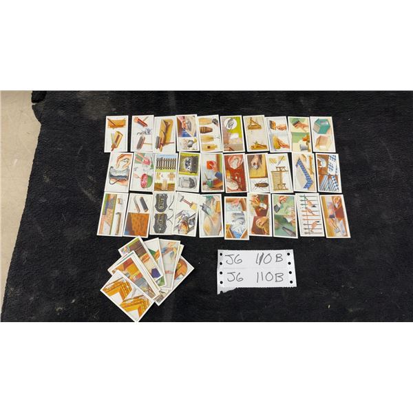 1936 W.D.H.O. Wills Cigarette Cards, Household Hints, 46 Cards from Set of 48