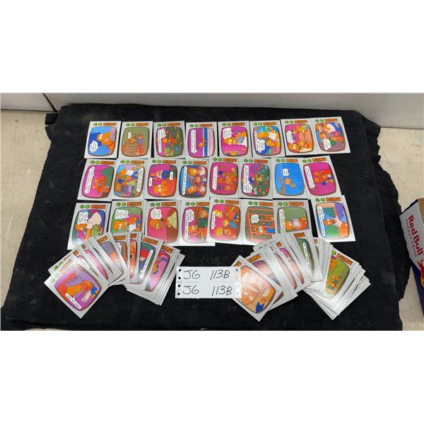 1990 Topps Simpsons Trading Cards Complete Set 88 Cards
