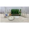 Image 1 : 10-23 Old Drink Bottles, Pepsi Cola, Sun Crest, K Beverage, Coca-Cola, and Small Crock Lid