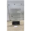 Image 1 : Hard Plastic Tabletop Showcase, 23" Tall, with Lock and Key