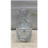 Image 2 : 28oz Ralph Lauren Aston Pattern Lead Crystal Decanter Set w/3 Matching Whiskey Glasses