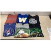 Image 1 : Lot of Seven Graphic T-Shirts Including Australia, Thailand, Intellivision as LG and XL