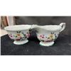 Image 2 : Old Foley Chinese Rose Coffee Pot, Creamer, Sugar Bowl, and Tray Set