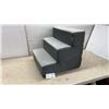 Image 1 : Zinus Three-Step Pet Stairs in Gray 21 x 18 x 19