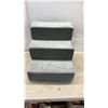 Image 2 : Zinus Three-Step Pet Stairs in Gray 21 x 18 x 19