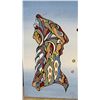 Image 4 : Woodland Style Howling Wolf Acrylic Painting on Canvas, Signed "PEG," 2009