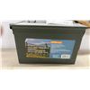 Image 2 : Traditional Wooden Snowshoe and .50 Caliber Army Green Metal Ammo Box