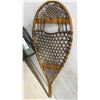 Image 4 : Traditional Wooden Snowshoe and .50 Caliber Army Green Metal Ammo Box