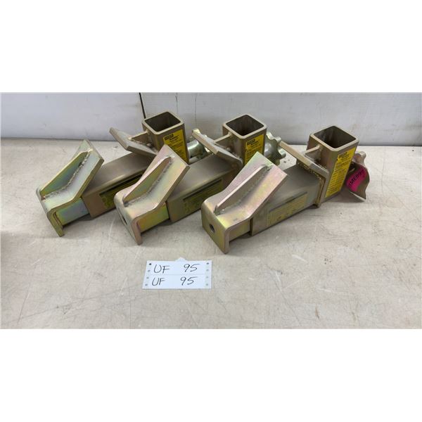 MSA BeamGrip Model 415171 Carbon Steel Beam Clamp Anchors, 12,500 Lbf Capacity, Lot of 3