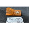 Image 1 : Chinese Needham Wood and Brass Portable Compass Sundial with Traditional Characters 4.5" from