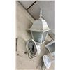 Image 3 : Three White Outdoor Wall-Mount Lantern Light Fixtures