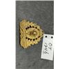 Image 1 : Royal Canadian Mounted Police Brass Badge Pin with Buffalo Head and Maple Leaves