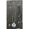 Image 3 : Collection of Costume Jewelry Necklaces with Pendant Charms