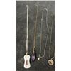 Image 4 : Collection of Costume Jewelry Necklaces with Pendant Charms