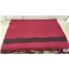 Image 4 : Vintage Hudson's Bay Company 100% Wool Throw Blanket with Fringed Ends, Made in England