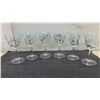 Image 2 : Mid-Century Federal Glass Amoeba Atomic Turquoise and Gold Vintage 1950's Boomerang Barware Set