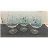 Image 3 : Mid-Century Federal Glass Amoeba Atomic Turquoise and Gold Vintage 1950's Boomerang Barware Set