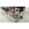Image 1 : Ridgid 12" Dual Bevel Sliding Compound Mitre Saw with MS-UV Mobile Miter Saw Stand