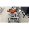 Image 2 : Ridgid 12" Dual Bevel Sliding Compound Mitre Saw with MS-UV Mobile Miter Saw Stand