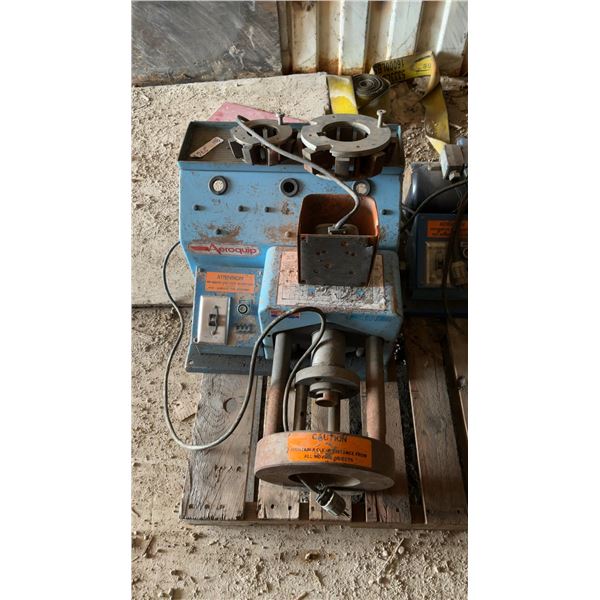 Aeroquip Ft 1330 Crimping Machine with 1 Horsepower Motor