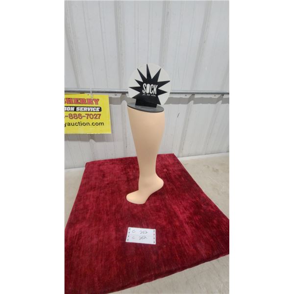 Sock It to Me Mannequin Leg Retail Store Display Stand 21.6"