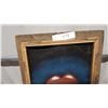 Image 5 : Rolling Stones Tongue Logo Velvet Painting in Wooden Frame Vintage 14 x 23" so Cool