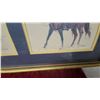 Image 3 : Framed Triple Print of Mounted Police Officers on Horseback 13 x 30"