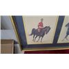 Image 6 : Framed Triple Print of Mounted Police Officers on Horseback 13 x 30"