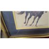 Image 7 : Framed Triple Print of Mounted Police Officers on Horseback 13 x 30"