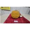 Image 1 : Vintage Amber Spaghetti Glass Globe Hanging Light with Chain