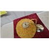 Image 2 : Vintage Amber Spaghetti Glass Globe Hanging Light with Chain
