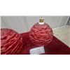 Image 3 : Mid Century Lucite Red Ribbon Light x2