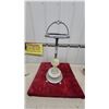 Image 1 : Vintage Art Deco Chrome and Onyx Floor Standing Ashtray with Ornate Handle