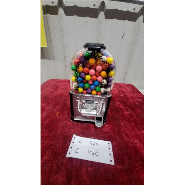 Classic Tabletop Gumball Machine with Chrome Base