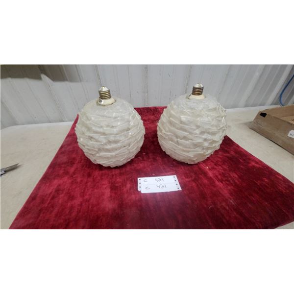 2x Spaggetti Lucite M.C.M. Lights