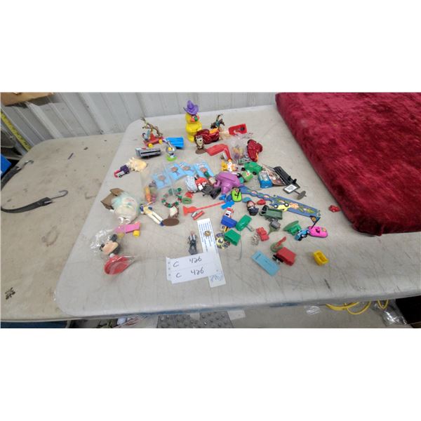 Assorted Miniature Toy Lot Figurines, Vehicles, and More