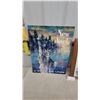 Image 6 : Framed Statue of Liberty Watercolor Print and Delta Air Lines New York Poster Biggest 21 x 27"