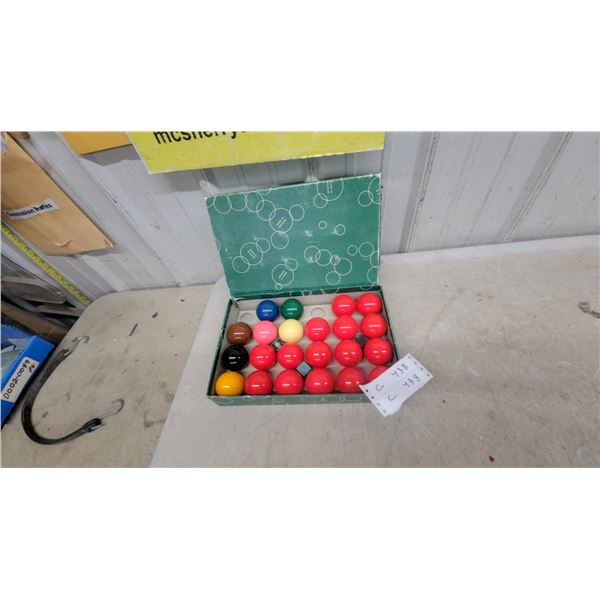 Belgian Snooker Ball Set