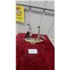 Image 1 : Vintage Metal Sailing Ship Table Lamp with Illuminated Hull 14" Long