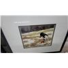 Image 2 : Two Framed Dog Prints, Blue Ceramic Planter Cat Bookends